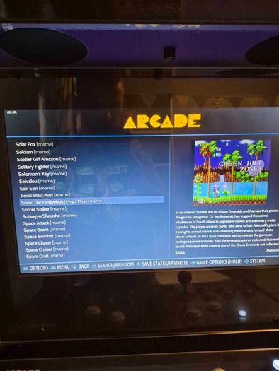 Retro arcade game with all the favourites