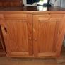 Pine mid-sleeper bed with storage shelf Image 6