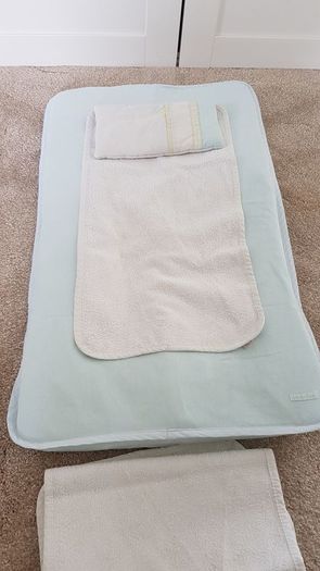 Mamas and papas nursery set quilt, bumper, sleep bag, curtains, changing mat & accessories