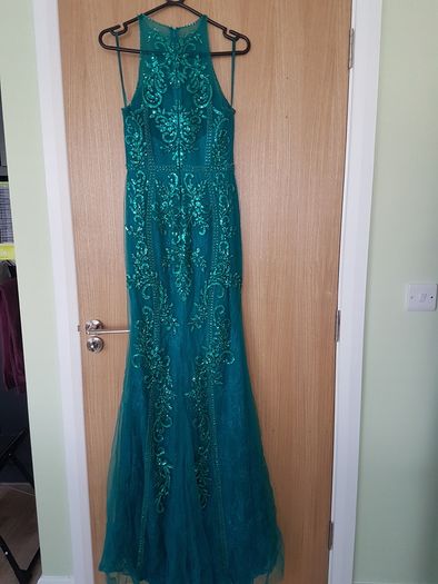 REDUCED - Unique Colour and Style - Never Worn Size 6/8 Aqua Green/Blue/Turquoise Debs/Occasion Dress from So Amazing