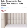2 in 1 - Baby cot / Toddler cot package with 2 beds Image 5