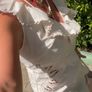 Cream mini dress Image 3