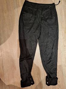 Karen Millen Black satin trousers uk10