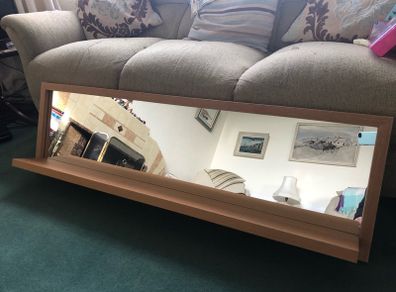 Hanging Mirror with Shelf
