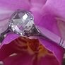 Antique Diamond 18ct White Gold Solitaire Ring Image 4