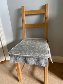 Solid Wooden Chair with Cushion