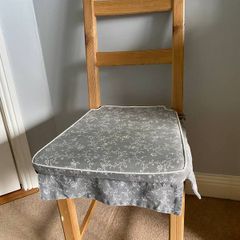 Solid Wooden Chair with Cushion