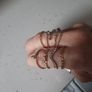 8 gold coloured rings Image 2