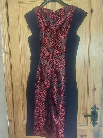 Marc Angelo red and black floral dress (free post)