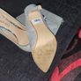 Dune silver heels with matching bag set Image 5