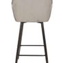 Capri Bottle Green Velvet Arm Stool Luxe Loft Kitchen Bar Chair Image 3