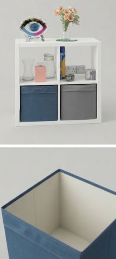QUICK SALE (BARGAIN): IKEA White Cube Storage Shelves (Set of 2 Units) + Storage Bins | Excellent Condition - Collection D13