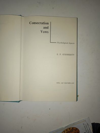 Rare Book Consecration and Vows