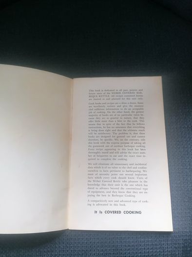Vintage Weber BBQ Cookbook Rare Find