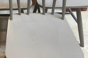 1 x Grey Sturdy Wooden Kitchen Dining Chair - Can Deliver