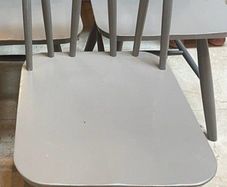 1 x Grey Sturdy Wooden Kitchen Dining Chair - Can Deliver