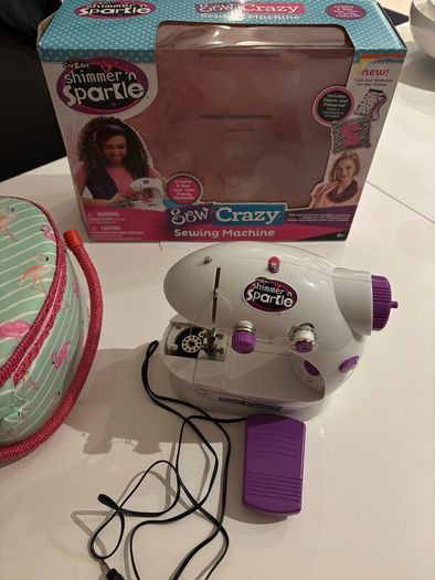 Kids Sewing Machine And Sewing Kit Accessories Box