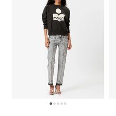 Isabel Marant Stonewashed Grey Jeans -  BNWT