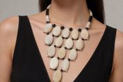 Vintage ox bone necklace