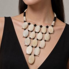 Vintage ox bone necklace