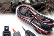Car Van Camper Truck Auto Driving Fog Spot light Wiring Harness Kit LED Work Button Light Bar Cable 40A 12V