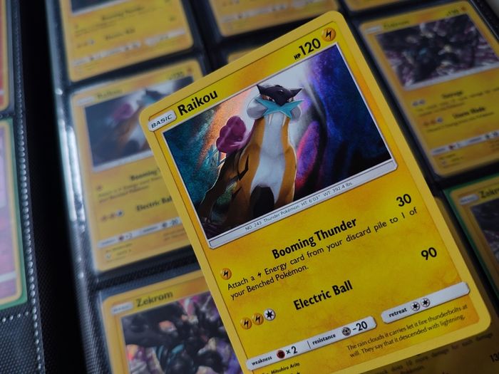 Raikou ! Holo Rare ! from Shining Legends Set ! 2017 ! Pokemon Card !