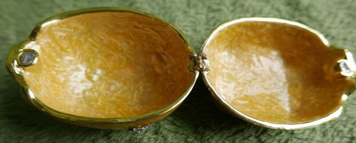 Enamel Pig Trinket Box