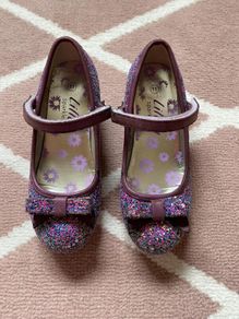 Girls Lilley Sparkle Purple Shoes - see 3 pics