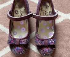 Girls Lilley Sparkle Purple Shoes - see 3 pics