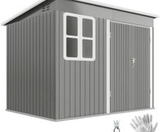 Galvanised Steel Garden Shed 8.5 x 6ft