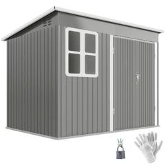 Galvanised Steel Garden Shed 8.5 x 6ft