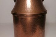 Vintage copper and brass milk churn