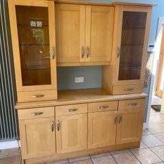 kitchen dresser with lights