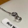 9ct White Gold Flame Diamond Pendant Necklace Chain Image 5