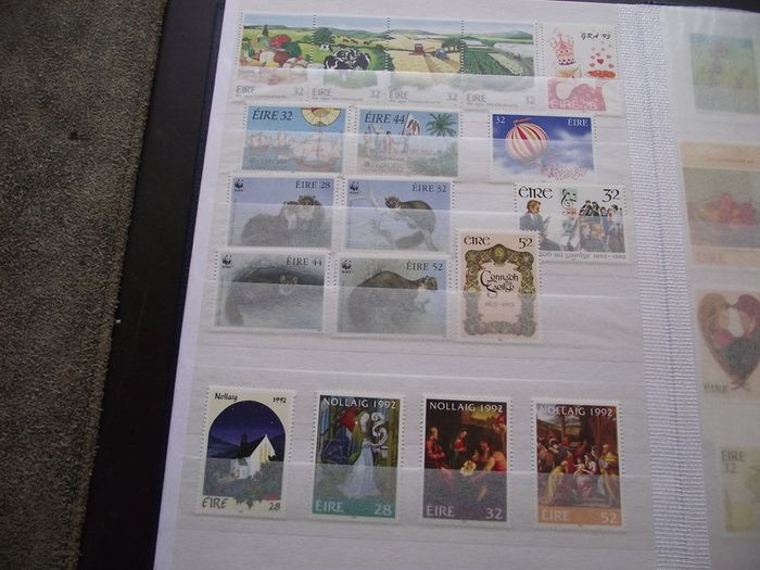 A New Stock Book With Collection Of Mint Irish Stamps N3