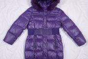 Savage Violet Purple Down Belted Puffer Coat Jacket 8-10UK/36-38EU