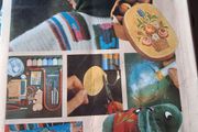 handicrafts...embroidery, flower making,batik, rug making, soft toys etc etc
