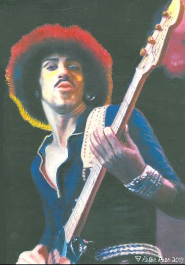 Phil Lynott The Rocker A4 artprint