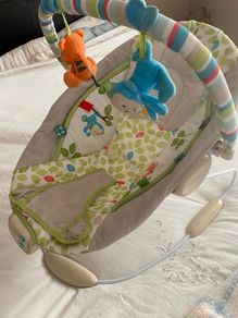 baby bouncer and high chair