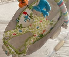 baby bouncer and high chair