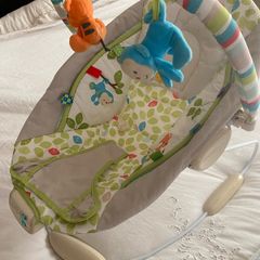 baby bouncer and high chair