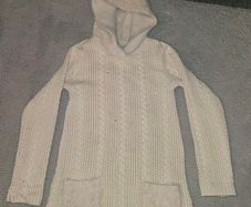 Designer Miss mona baby pink wooly girls dress age 7to 8 hoody