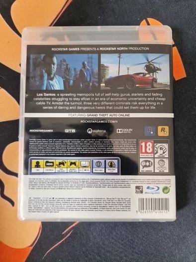 Grand Theft Auto V Five 5 PlayStation3 Ps3 Games Original