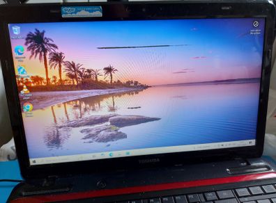 Toshiba L75001XJ RED Intel Pentium CPU B960 2.2GHZ, 4GB Ram, 500GB HDD, windows 10, microsoft Edge, Chrome