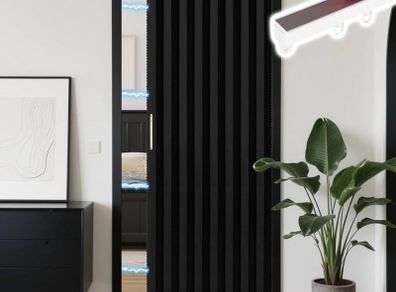 Blackout Accordion Style Magnetic Door Curtain Sets Included Tracks for Closet Pleated Folding Doorway Curtain Accordion Door Interior Room Divider Bedroom Bathroom
