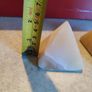 Lovely Set Of 2  Alabaster Pyramids As Paperweight Or Decorative Ornament. Image 3