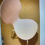 Pale Pink Wooden Chair / white legs Image 2