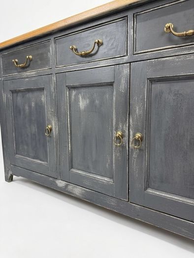 Willis & Gambier Large Industrial Style Distressed Sideboard or Dresser
