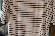 F&amp;F Brown &amp; Black Striped Ribbed Top , UK 18 , Mint Condition