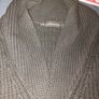 French Connection (FCUK) Men's Shawl Collar Knit Cardigan in a black chunky ribbed knit Image 7